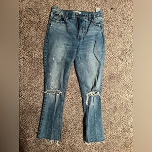 A&F cropped jeans